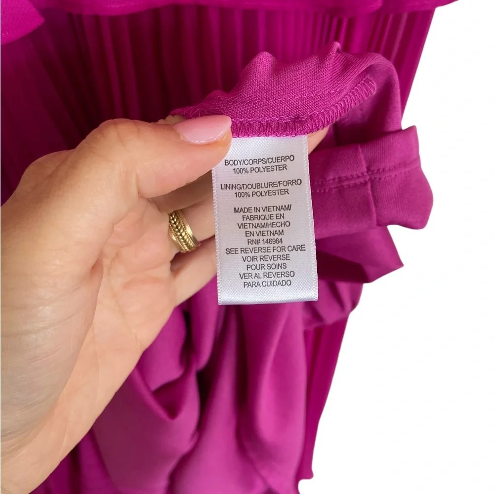 JULIA JORDAN TIERED RUFFLED MIDI DRESS
